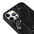 iPhone 12 Pro Max Schwarzer Crack Hülle - Glossy - Ohne Popsocket