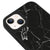 iPhone 14 Schwarzer Crack Hülle - Glossy - Ohne Popsocket