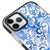 iPhone 11 Pro Blaue Motive Hülle - Artycase - Schwarz