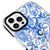 iPhone 13 Pro Blaue Motive Hülle - Artycase - Schwarz