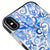 iPhone X Blaue Motive Hülle - Artycase - Schwarz