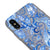 iPhone X Blaue Motive Hülle - Farbiges Silikon - Grau