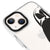 iPhone 15 Plus Halb Dunkel Hülle - Artycase - Weiß