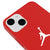 iPhone 15 Eintauchen Hülle - Farbiges Silikon - Rot