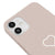 iPhone 12 Herz Hülle - Farbiges Silikon - Puder