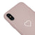 iPhone XS Max Herz Hülle - Farbiges Silikon - Puder