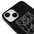 iPhone 15 Plus Taktiktafel Hülle - Farbiges Silikon - Schwarz