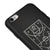 iPhone 6S Taktiktafel Hülle - Farbiges Silikon - Schwarz