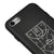 iPhone 8 Taktiktafel Hülle - Farbiges Silikon - Schwarz