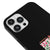 iPhone 12 Pro Max Tassenblumen Hülle - Farbiges Silikon - Schwarz