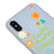 iPhone XS Max Denke Glücklich Hülle - Farbiges Silikon - Blau