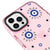 iPhone 14 Pro Nazar Repeller Hülle - Artycase - Glitter Rosa