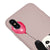 iPhone XS Weiblicher Panda Hülle - Farbiges Silikon - Puder