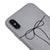 iPhone XS Max Dünne Bindung Hülle - Farbiges Silikon - Grau