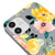 iPhone 12 Mini Gelbe Rose Hülle - Farbiges Silikon - Grau