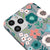 iPhone 11 Pro Blüte Hülle - Farbiges Silikon - Grau