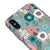 iPhone XS Blüte Hülle - Farbiges Silikon - Grau