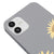 iPhone 12 Sonnenblumen Hülle - Farbiges Silikon - Grau