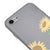 iPhone 8 Sonnenblumen Hülle - Farbiges Silikon - Grau