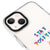 iPhone 13 Mini Bleiben Sie positiv Hülle - Artycase - Weiß