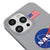 iPhone 13 Pro Nasa Usa Hülle - Farbiges Silikon - Grau