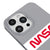 iPhone 13 Pro Max Nasa Logo Hülle - Farbiges Silikon - Grau