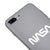 iPhone 7 Plus Nasa Weiß Logo Hülle - Farbiges Silikon - Grau