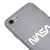 iPhone SE 2020 Nasa Weiß Logo Hülle - Farbiges Silikon - Grau