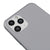 iPhone 11 Pro Max Nasa Rotes Logo Hülle - Farbiges Silikon - Grau