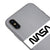 iPhone XS Max Nasa Schwarz Hülle - Farbiges Silikon - Grau