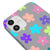 iPhone 12 Mini Bunte Blumen Hülle - Farbiges Silikon - Grau