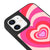 iPhone 12 Rosa Herz Hülle - Glossy - Ohne Popsocket