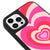 iPhone 15 Pro Rosa Herz Hülle - Glossy - Ohne Popsocket