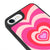 iPhone 8 Rosa Herz Hülle - Glossy - Ohne Popsocket