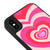 iPhone X Rosa Herz Hülle - Glossy - Ohne Popsocket