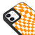 iPhone 11 Orange Kariert Hülle - Glossy - Ohne Popsocket