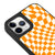 iPhone 11 Pro Max Orange Kariert Hülle - Glossy - Ohne Popsocket