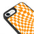 iPhone 6S Orange Kariert Hülle - Glossy - Ohne Popsocket