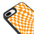 iPhone 7 Plus Orange Kariert Hülle - Glossy - Ohne Popsocket