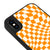 iPhone XS Max Orange Kariert Hülle - Glossy - Ohne Popsocket