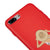 iPhone 7 Plus Şeyma Belichtung Hülle - Farbiges Silikon - Rot