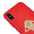 iPhone XS Max Şeyma Belichtung Hülle - Farbiges Silikon - Rot