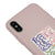 iPhone X Friedensliebe Hülle - Farbiges Silikon - Puder