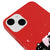 iPhone 13 Mini Schwarzes Auge Hülle - Farbiges Silikon - Rot