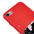 iPhone 8 Schwarzes Auge Hülle - Farbiges Silikon - Rot