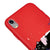iPhone XR Schwarzes Auge Hülle - Farbiges Silikon - Rot