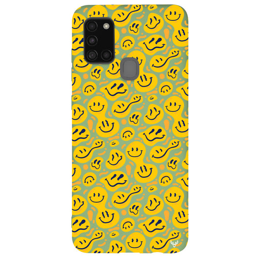 Samsung A21 S Smiley Sticker Hülle