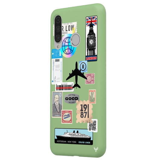 Huawei P30 Lite Reise Sticker Hülle