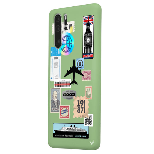 Huawei P30 Pro Reise Sticker Hülle