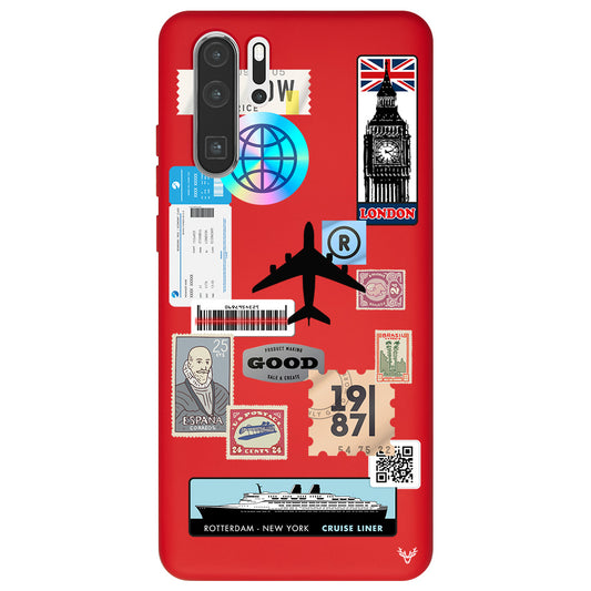 Huawei P30 Pro Reise Sticker Hülle